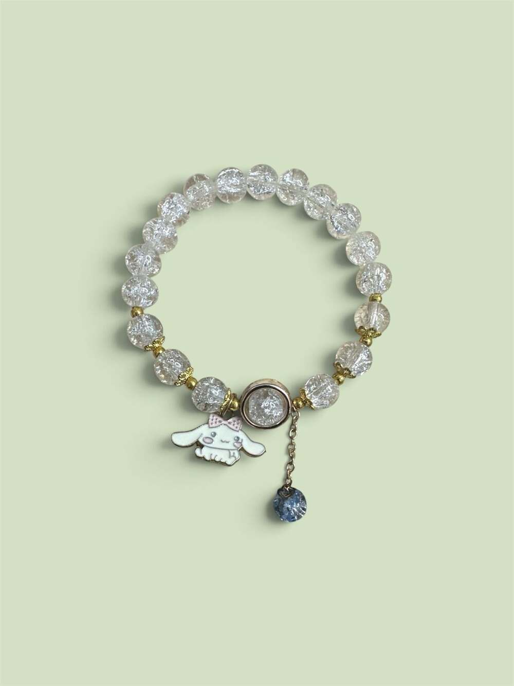 Sanrio Cinnamoroll Glass Beaded Charm Bracelet